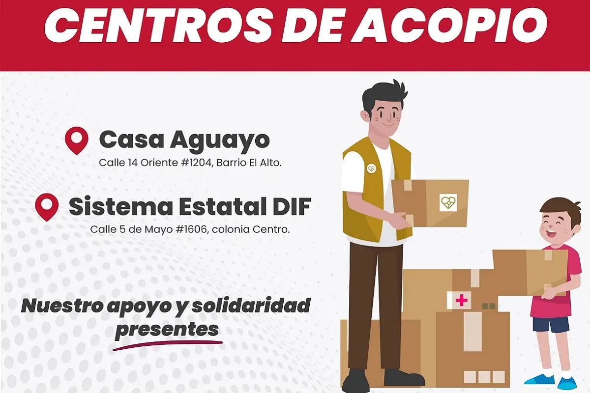Gobierno de Puebla habilita centros de acopio para afectados del huracán “John” en Guerrero 1 Gobierno de Puebla habilita centros de acopio para afectados del huracán “John” en Guerrero