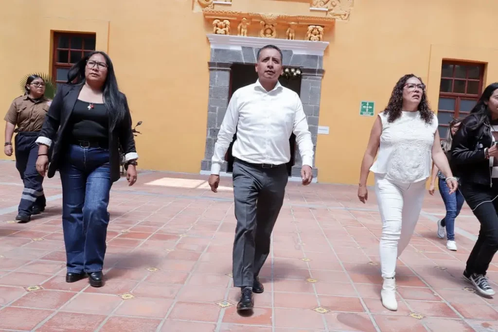 Participa ayuntamiento de San Andrés Cholula en el Simulacro Nacional 2024