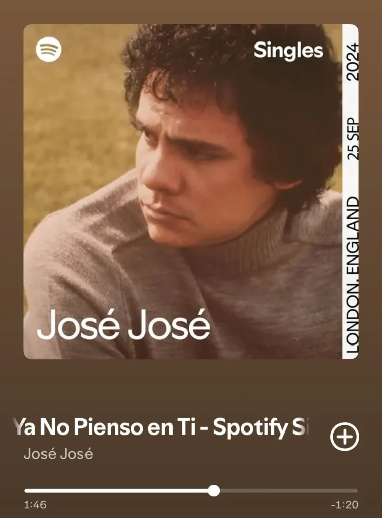 Spotify lanza canción inédita de José José a cinco años de su muerte