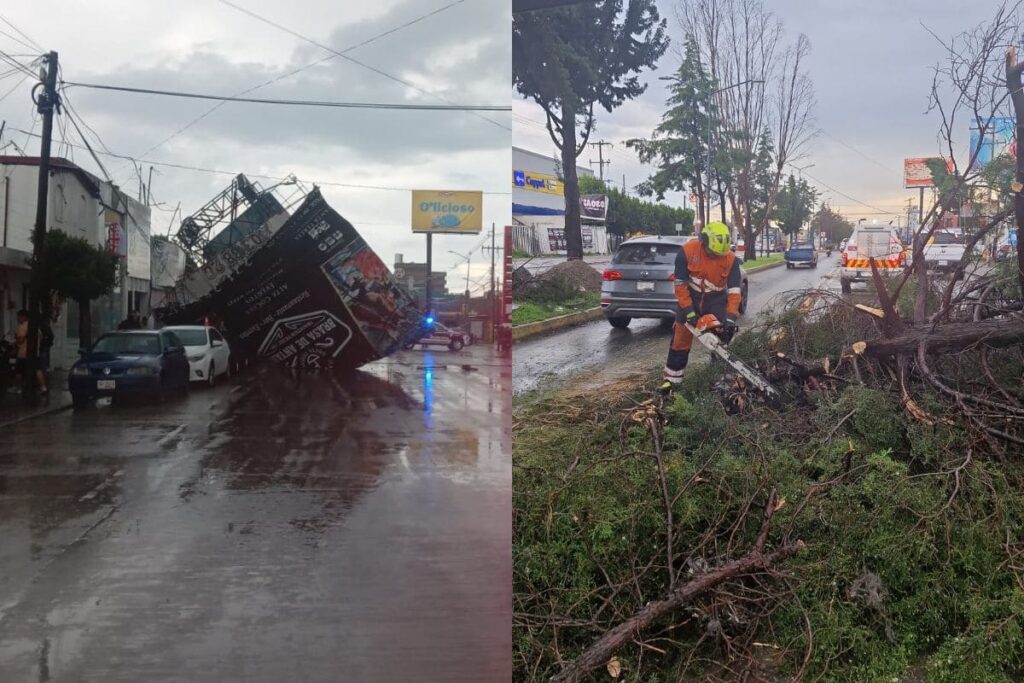afectaciones por lluvia en Puebla