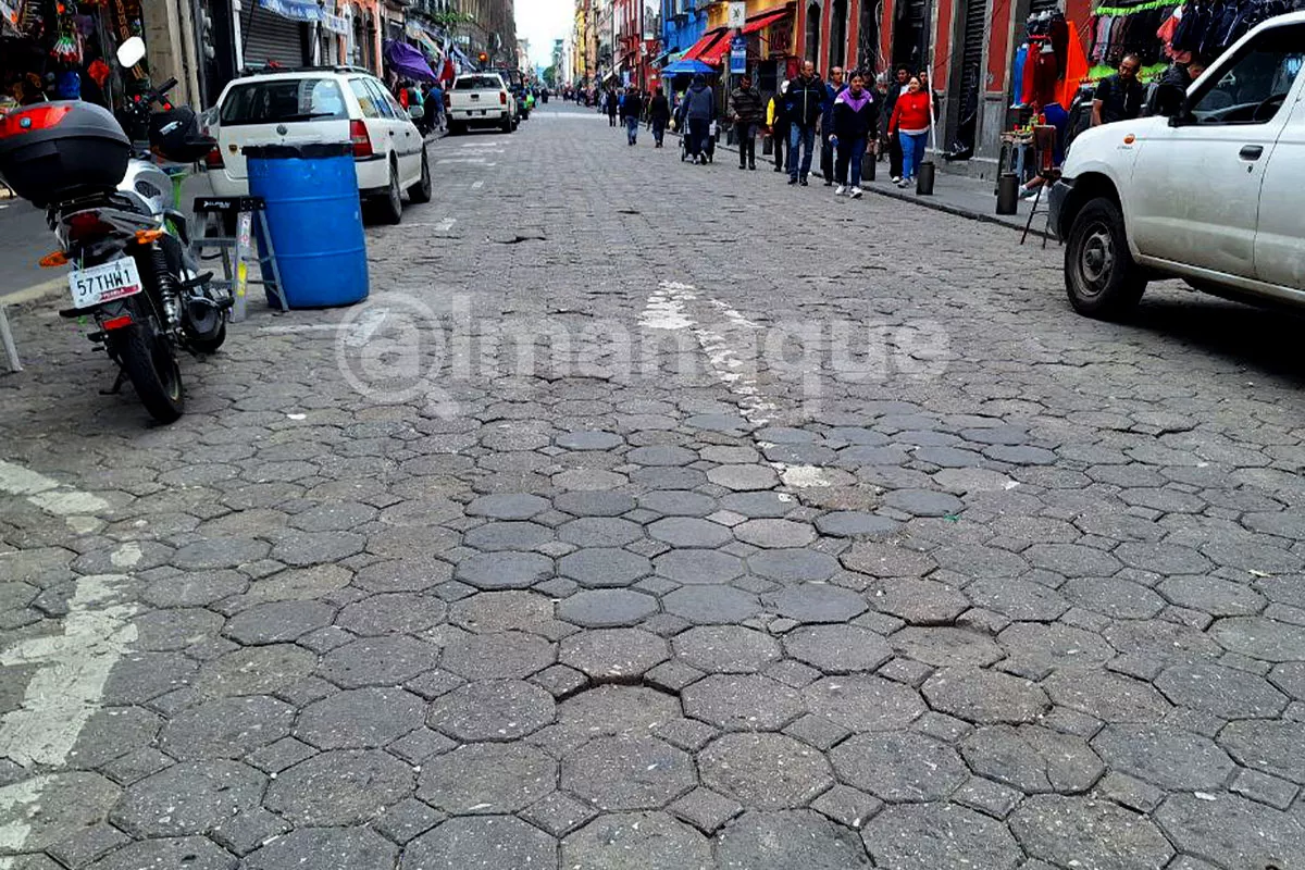 calles centro puebla mal estado 1