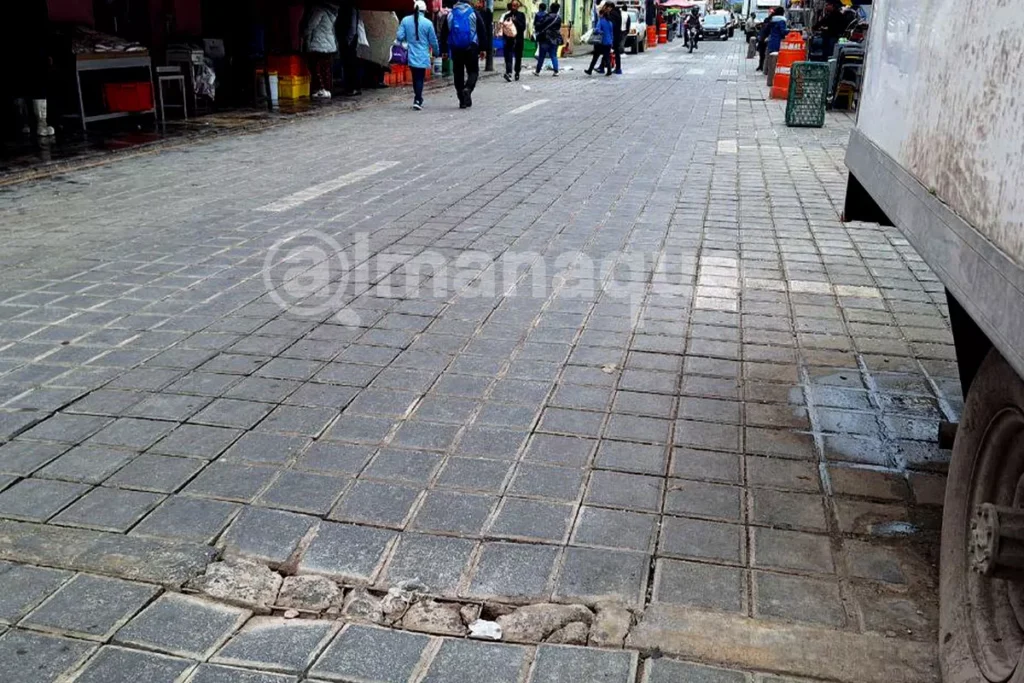 calles centro puebla mal estado 5