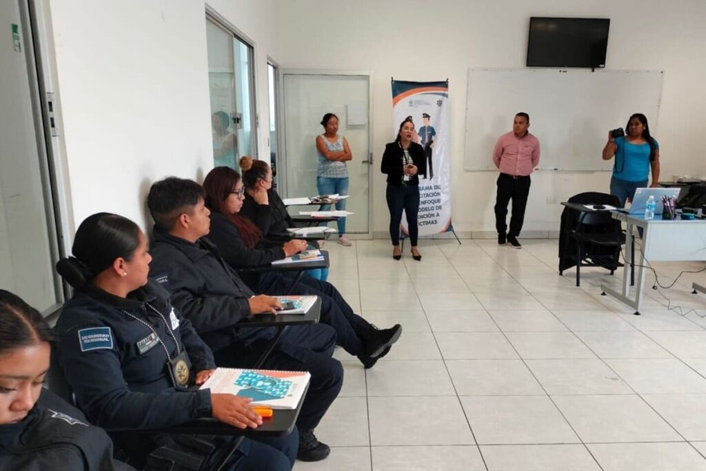 capacitación a policías de San Andrés Cholula