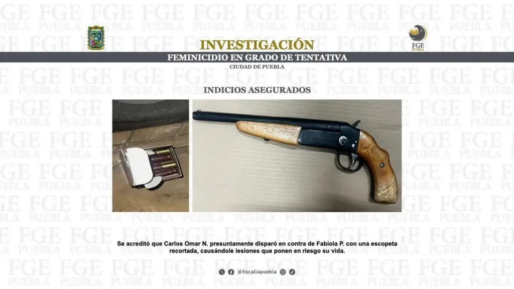 Carlos Omar N. disparó con una escopeta a su ex novia en gasolinera de Puebla