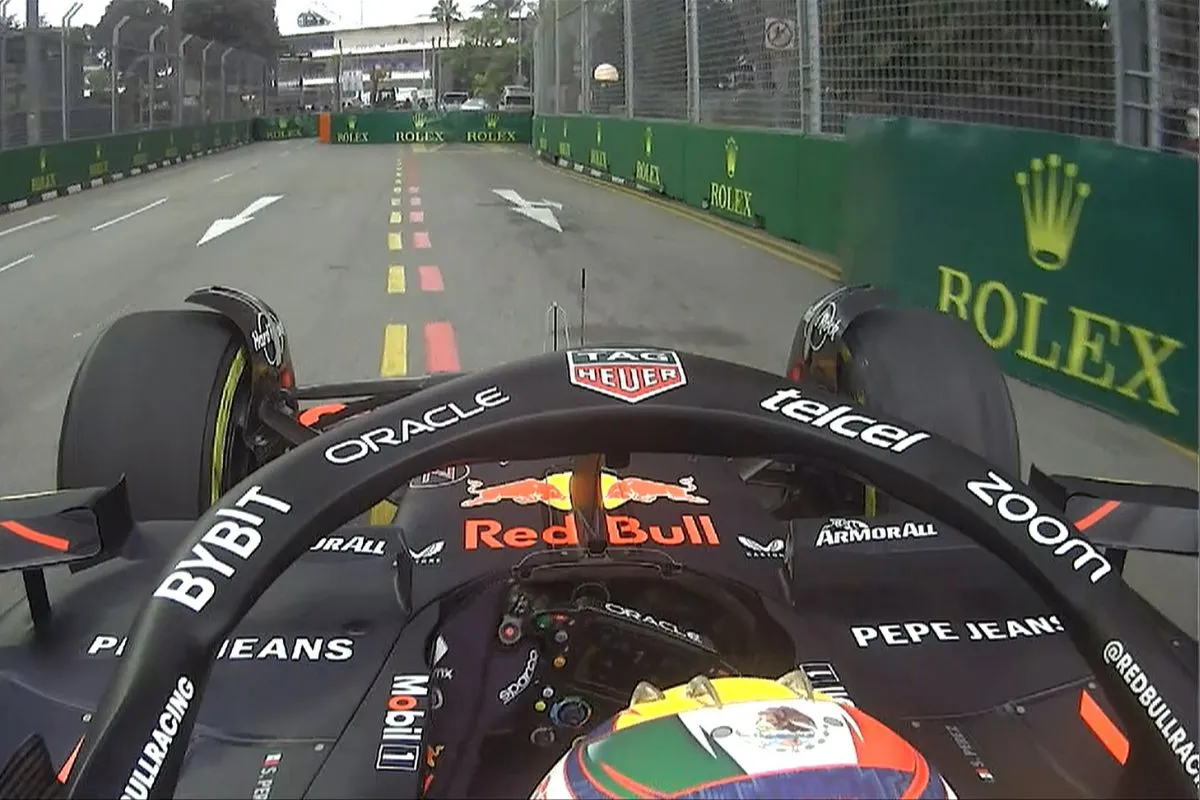 Red Bull no levanta y Checo Pérez tiene un inicio complicado en el GP de Singapur 1 Checo Pérez libres GP de Singapur