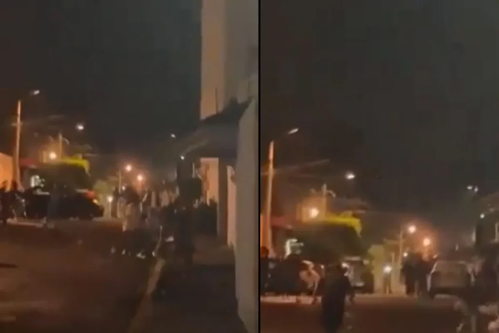 peleas de estudiantes en colonia Villa Universitaria