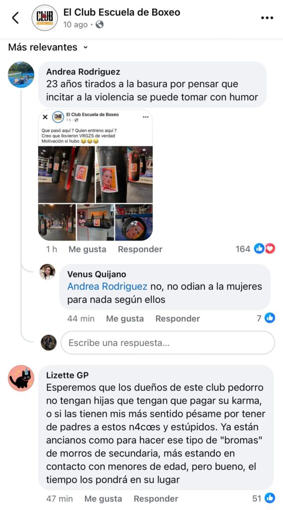 Escuela de boxeo en Nuevo León violenta a Gala Montes: Coloca su foto en costales 6 comentarios escuela dew boxeo 1