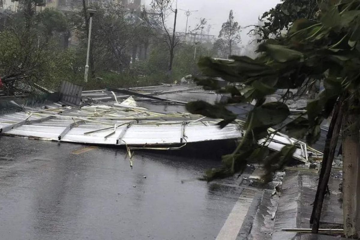 VIDEOS: Así destrozó todo a su paso el tifón Yagi en China y Vietnam 1 destrozos tifón Yagi