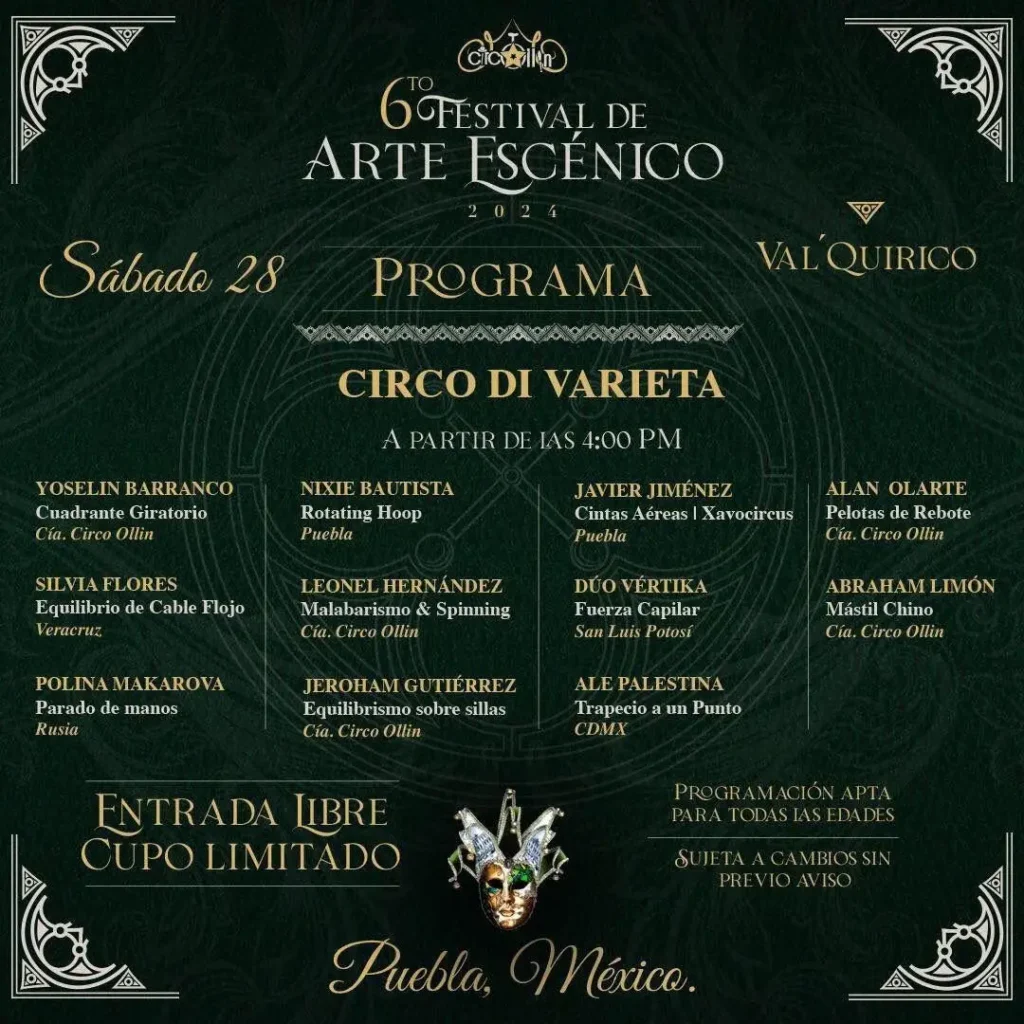 festival circense en puebla 2