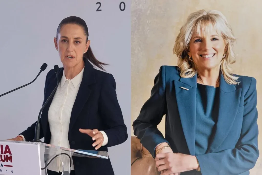 Jill Biden toma de protesta de Claudia Sheinbaum