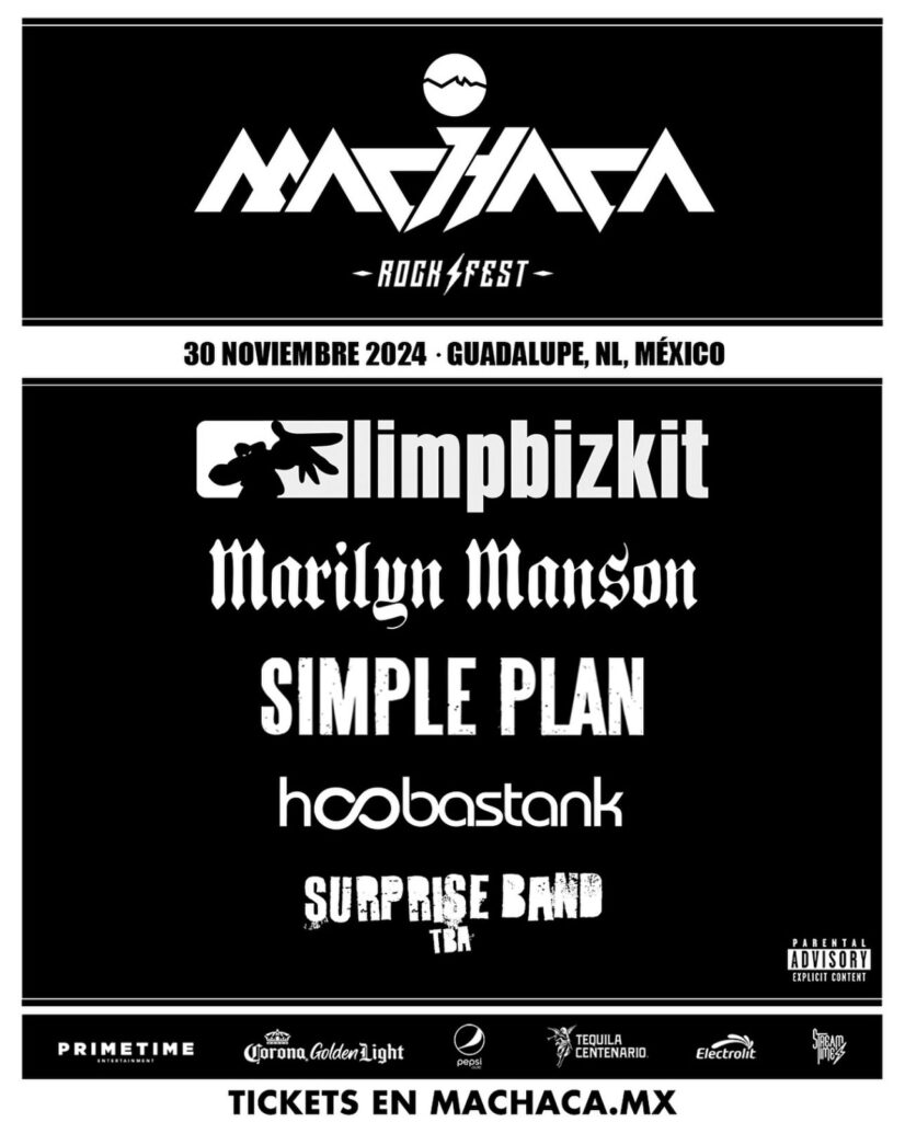 Cartel del Machaca Fest 2024 en Monterrey: Marilyn Manson, Limp Bizkit y más 2 festival machaca