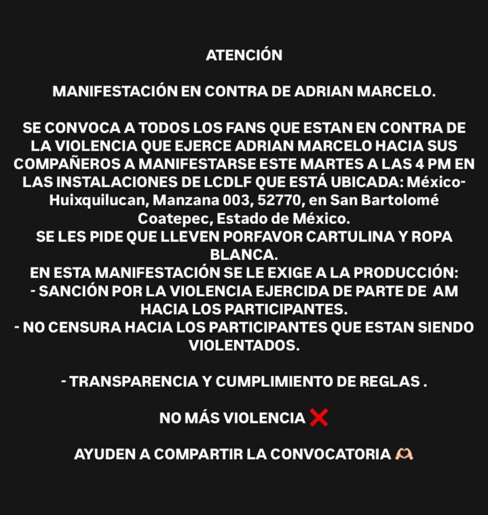 manifestacion contra adrian marcelo