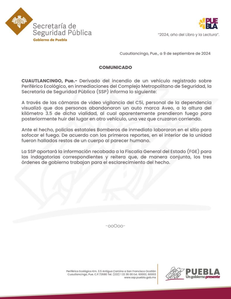 abandonan restos humanos c5 en puebla