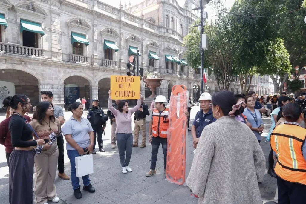 Simulacro Nacional 2024 en Puebla