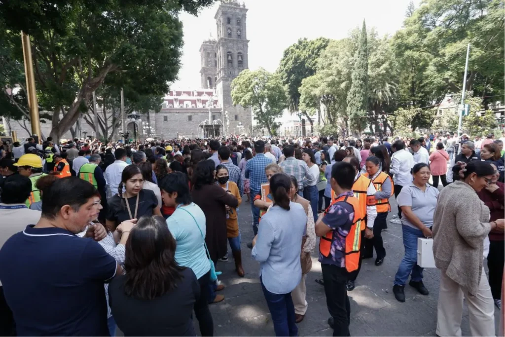Simulacro Nacional 2024 en Puebla