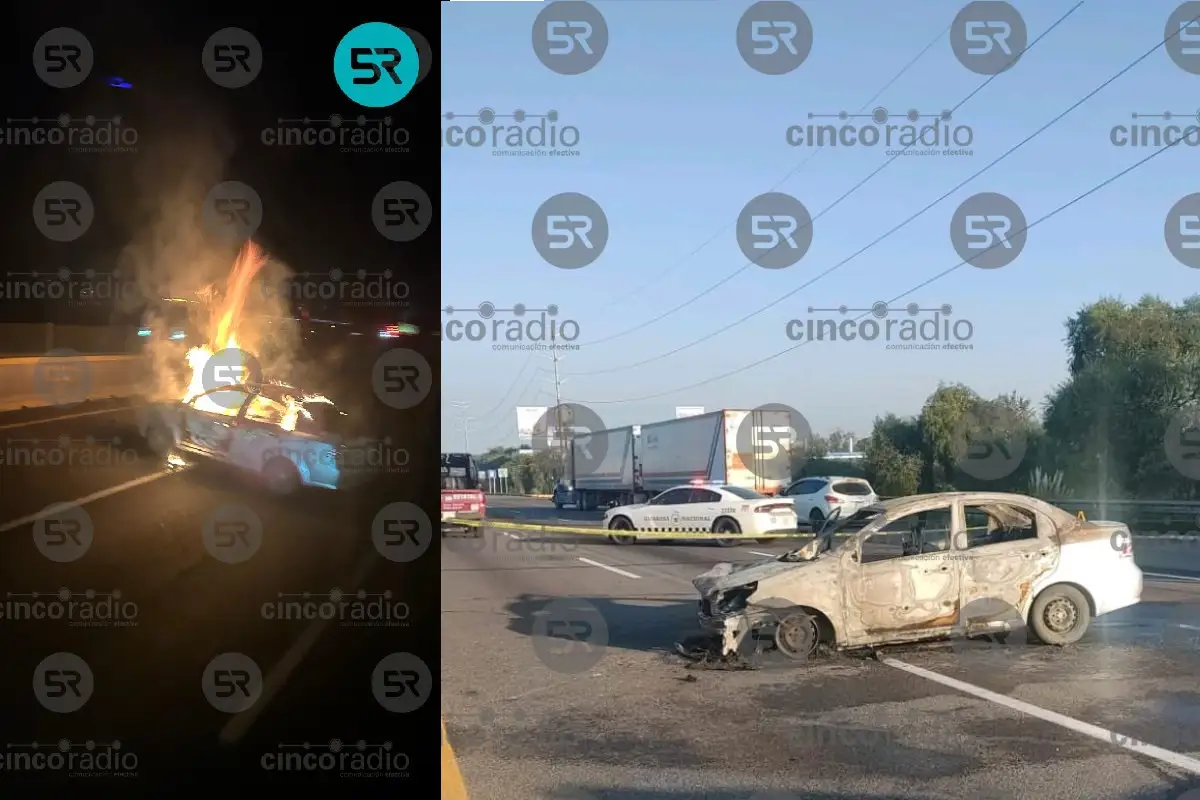 Localizan tres cuerpos calcinados en un auto incendiado en la México-Puebla 1 Localizan tres cuerpos calcinados en un auto incendiado en la México-Puebla