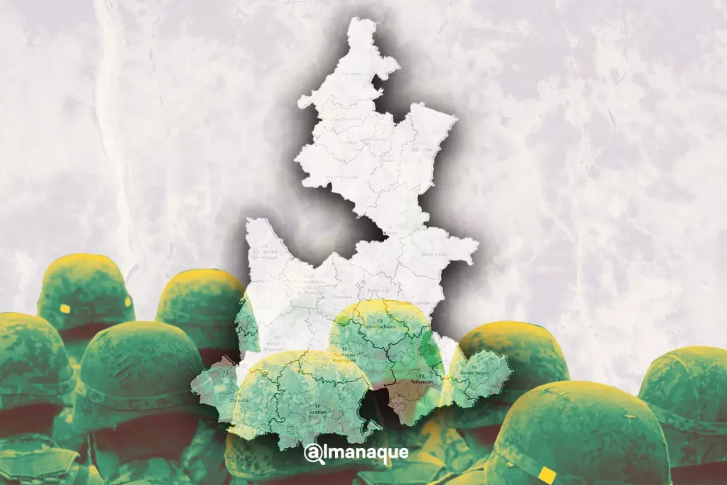 Militares y marinos llegan a la Secretaria de Seguridad de una veintena de municipios de Puebla