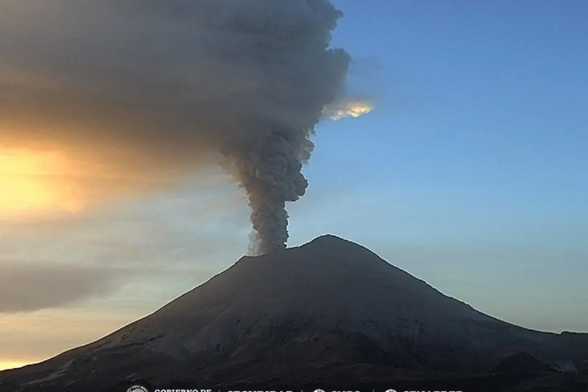 Municipios con caída de ceniza en Puebla por actividad del Popocatépetl