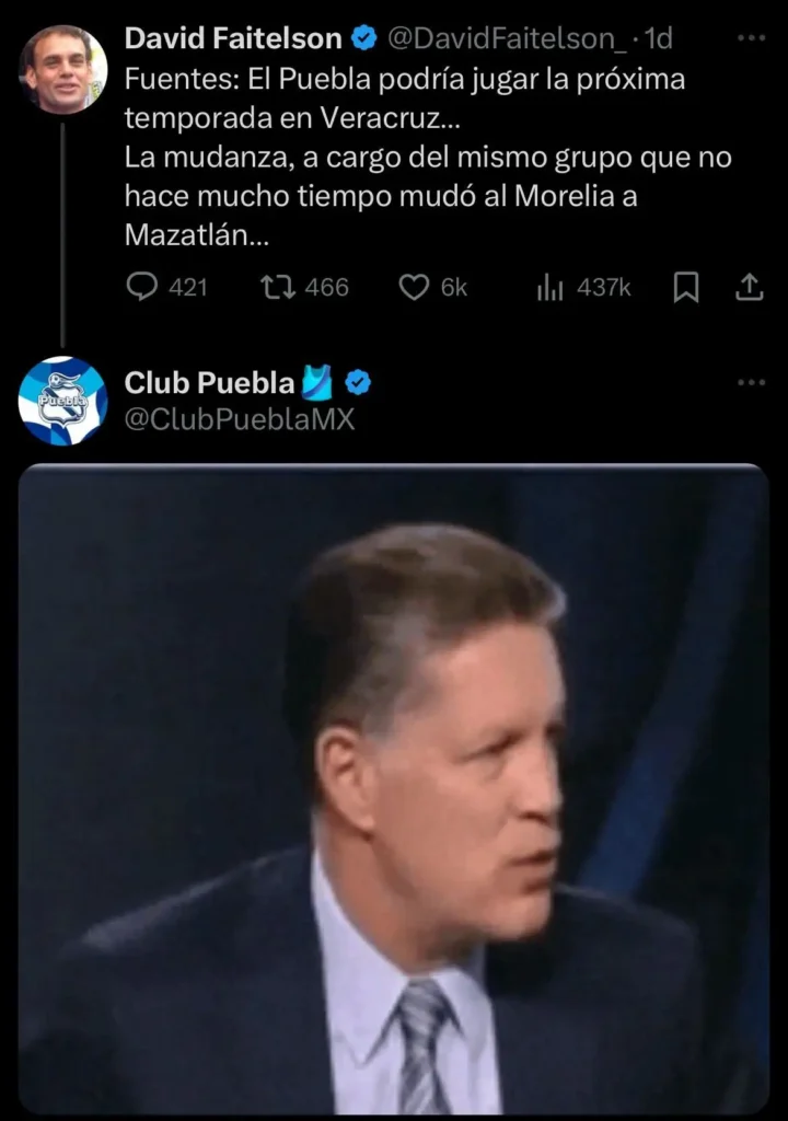 No lo sé rick Puebla desmiente mudanza a Veracruz y contestan con MEMES