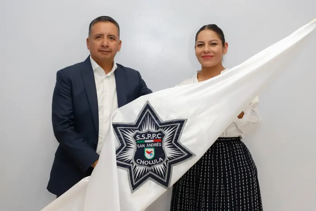 Se realiza cambio de mando en seguridad pública de San Andrés Cholula