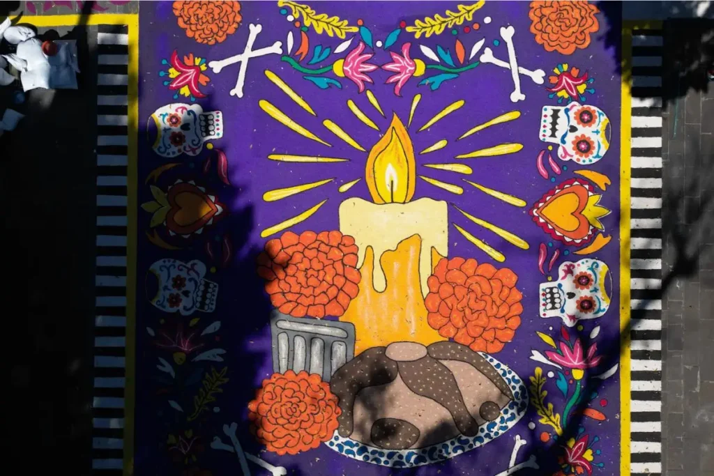 Alfombra monumental por Día de Muertos en el zócalo de Puebla: Lo que debes saber 3 alfombra monumental por dia de muertos en puebla 2