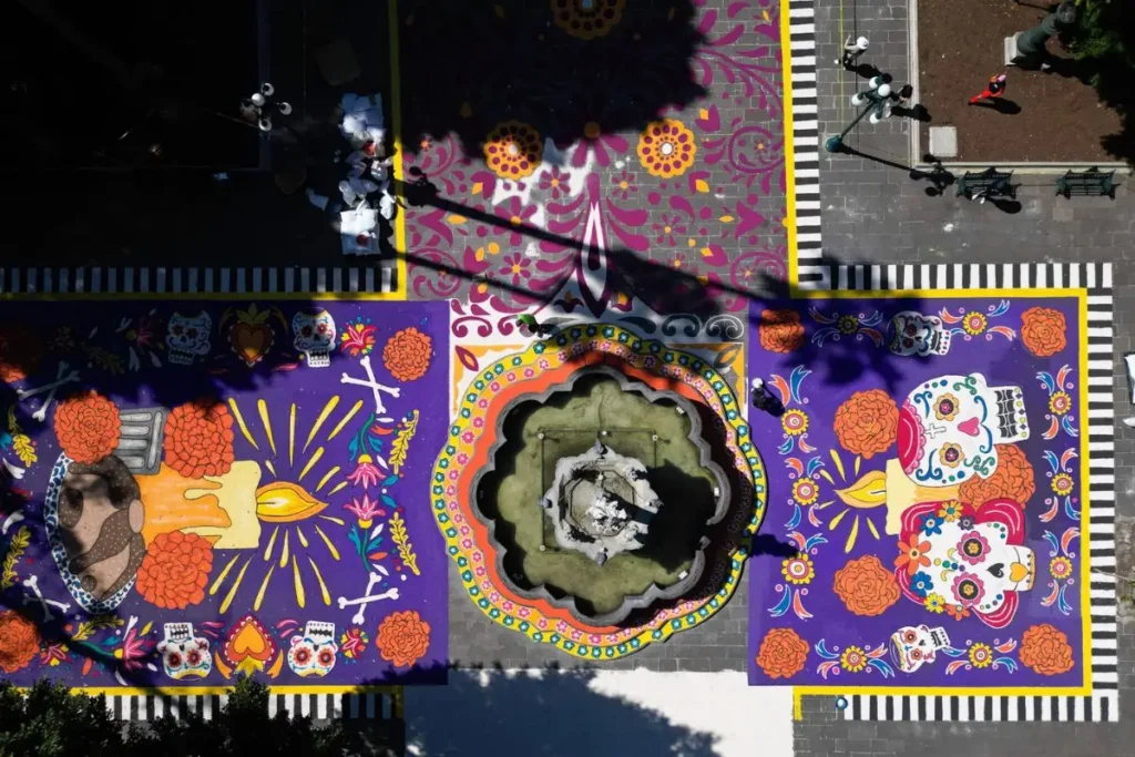 Alfombra monumental por Día de Muertos en el zócalo de Puebla: Lo que debes saber 4 alfombra monumental por dia de muertos en puebla 3