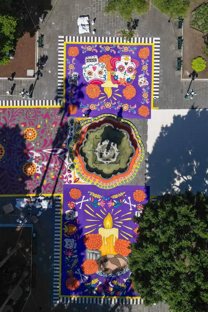 Alfombra monumental por Día de Muertos en el zócalo de Puebla: Lo que debes saber 7 alfombra monumental por dia de muertos en puebla 6