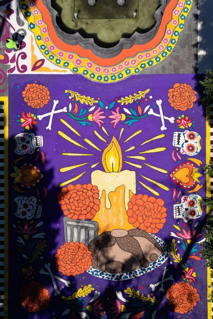 Alfombra monumental por Día de Muertos en el zócalo de Puebla: Lo que debes saber 8 alfombra monumental por dia de muertos en puebla 7