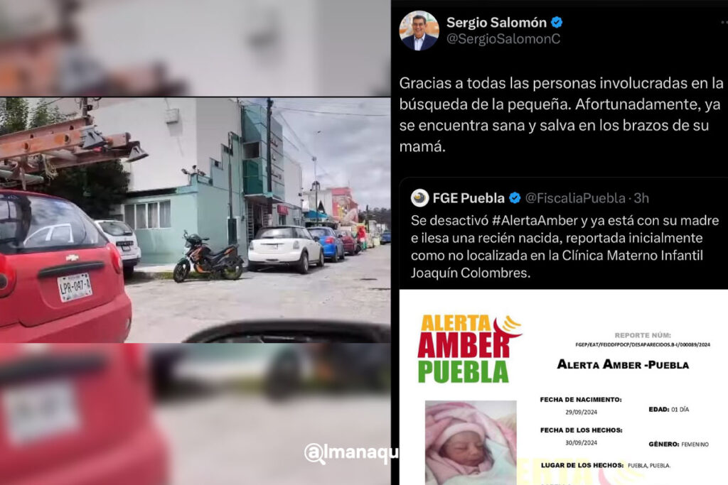 Aparece bebé robada en la clínica Colombres, confirma Sergio Salomón