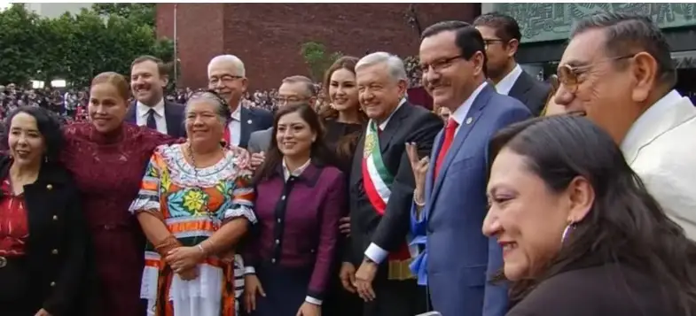 Así llegó López Obrador a la Toma de protesta de Claudia Sheinbaum