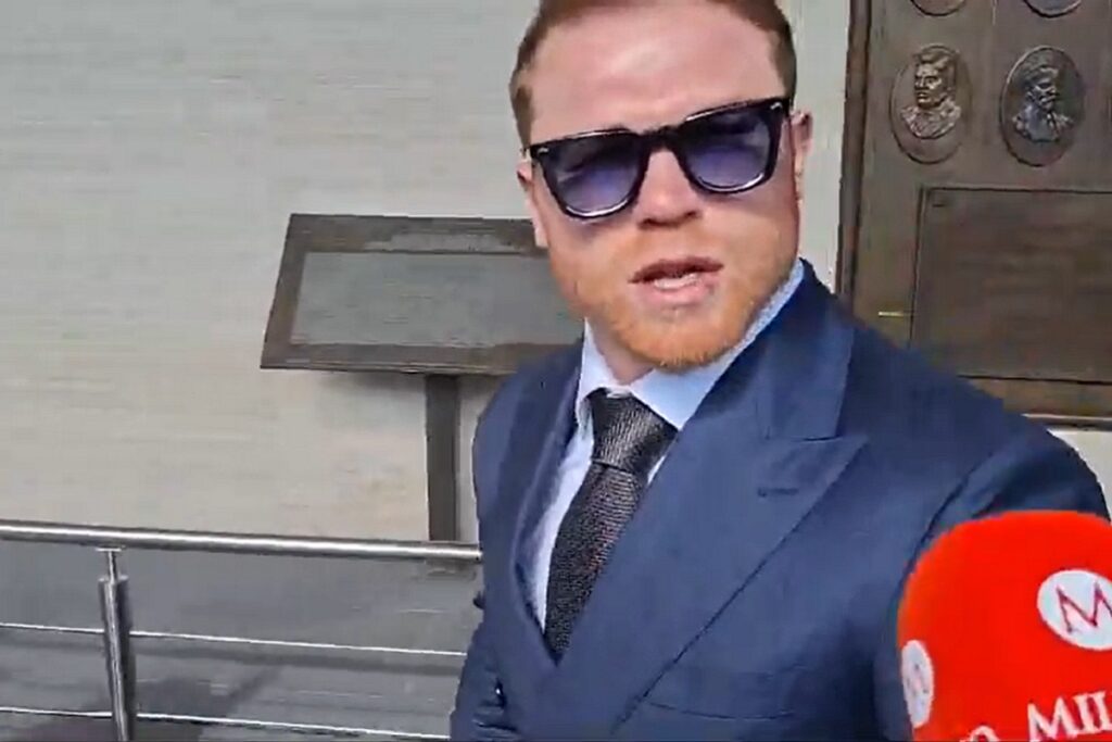 así llegó el Canelo Álvarez a la toma de protesta de Claudia Sheinbaum