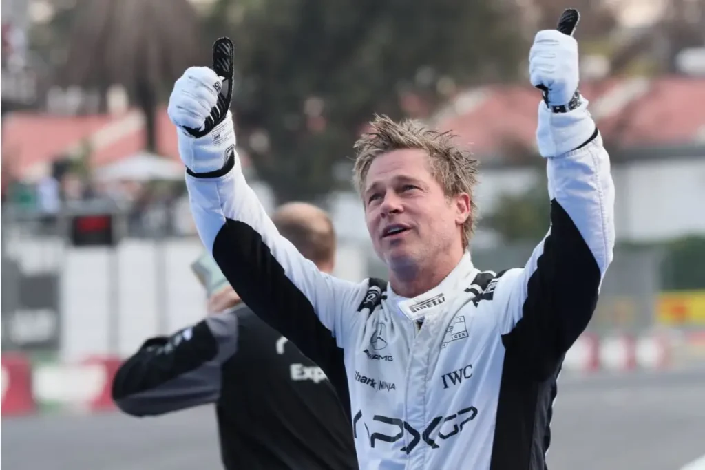 Brad Pitt en el GP de México: El actor grabó escenas para su película de la F1
