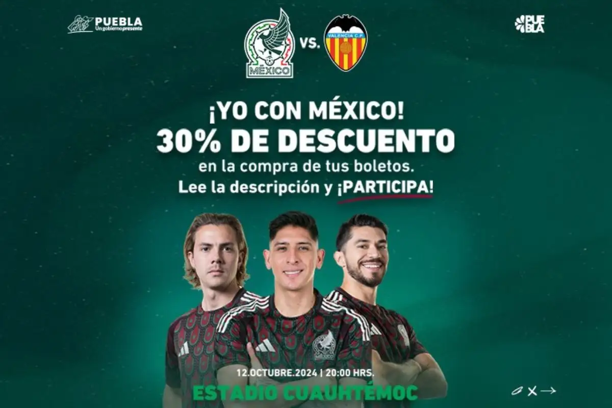 Así puedes adquirir boletos para el México vs Valencia al 30% de descuento 1 Así puedes adquirir boletos para el México vs Valencia al 30% de descuento