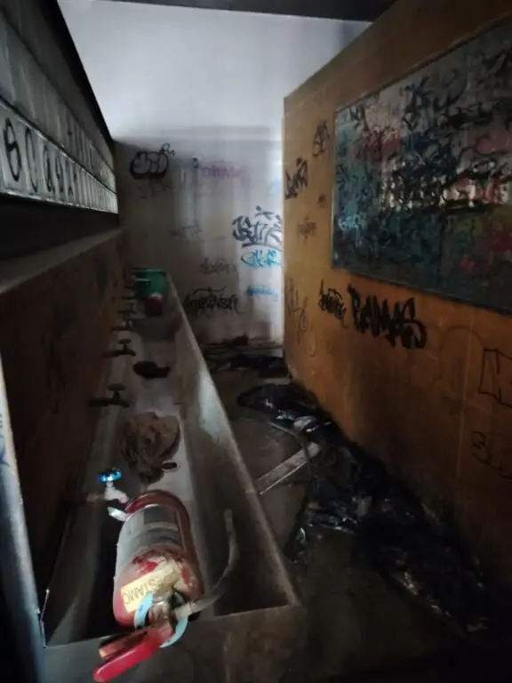 explosión de una bomba molotov en santiago de chile