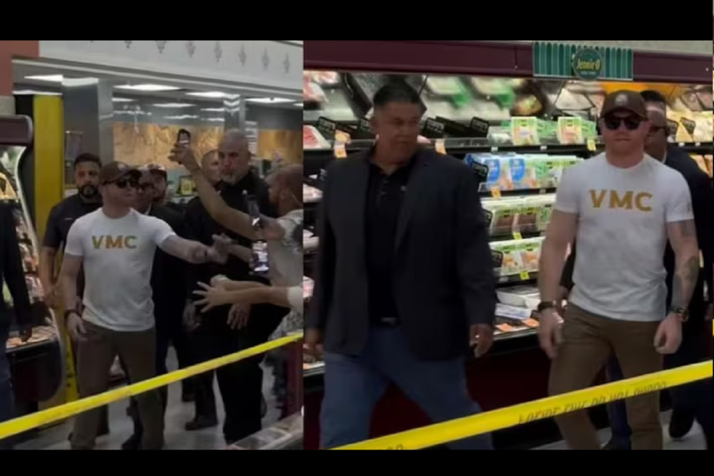 Fan pide al Canelo Álvarez que le firme el chorizo