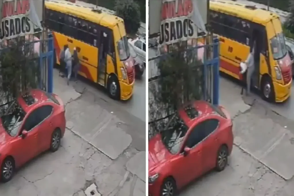 VIDEO: Golpean a conductor de la ruta 10 en Puebla y lo asaltan