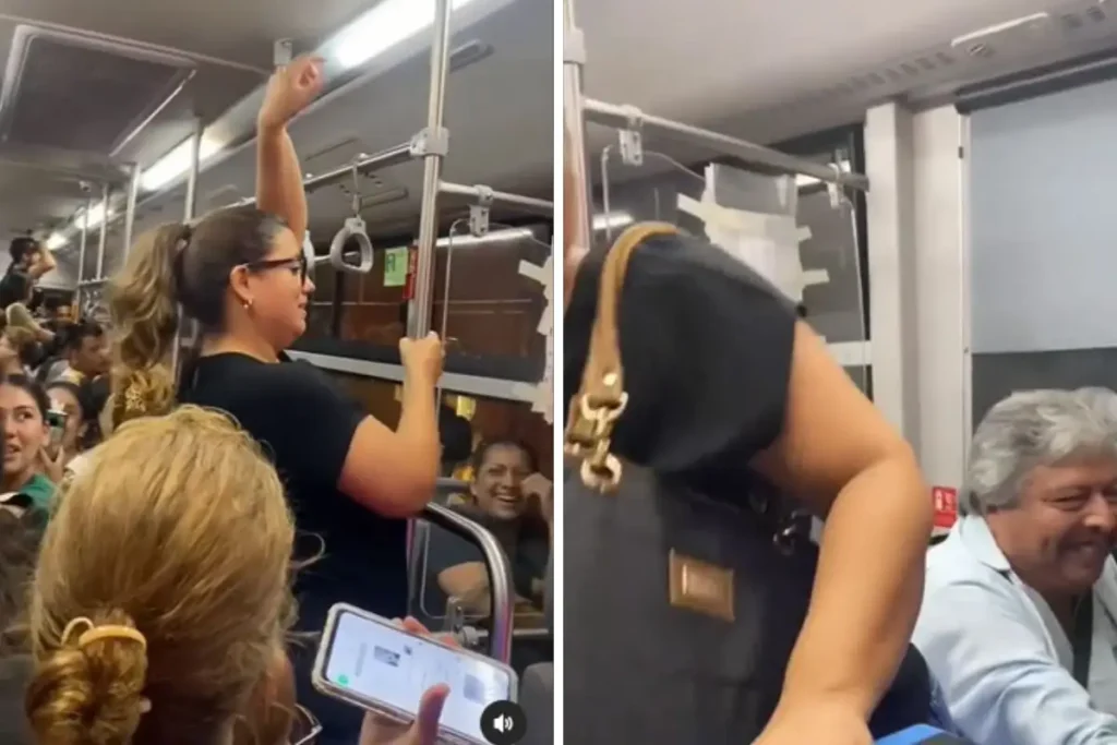 (VIDEO) Mujer le baila pole dance a un conductor de ruta Urbana en Monterrey