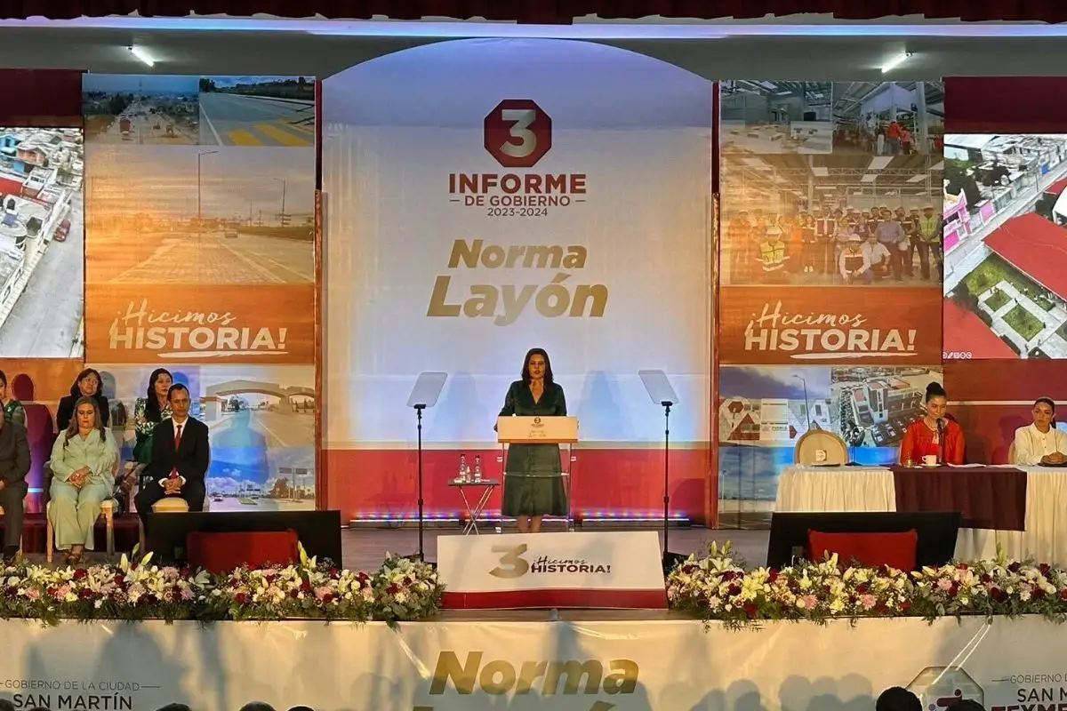 “Gracias por confiar en este proyecto”: Norma Layón en su último informe 1 “Gracias por confiar en este proyecto”: Norma Layón en su último informe