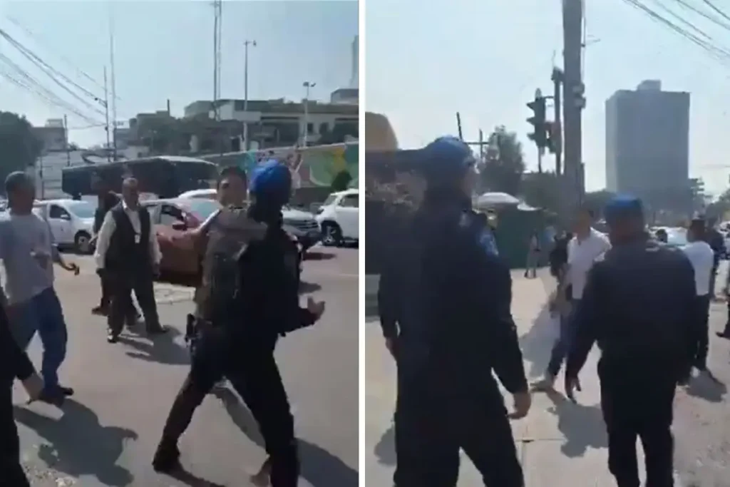 VIDEO: Policía de la CDMX se da un “tiro” en la calle y termina despedido