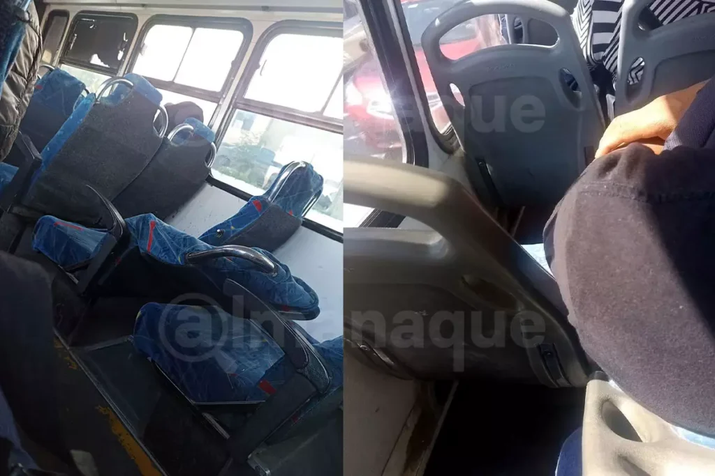 ¿19 pesos por esto? Usuarios del transporte público de Puebla exponen deplorable estado de las unidades