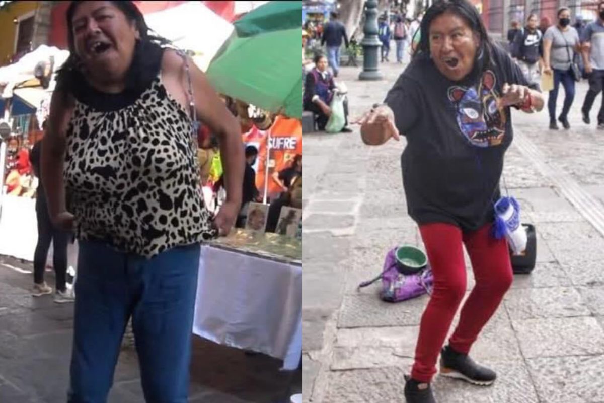 Reportan la muerte de la mujer que cantaba y bailaba en el Centro de Puebla 1 Reportan la muerte de la mujer que cantaba y bailaba en el Centro de Puebla