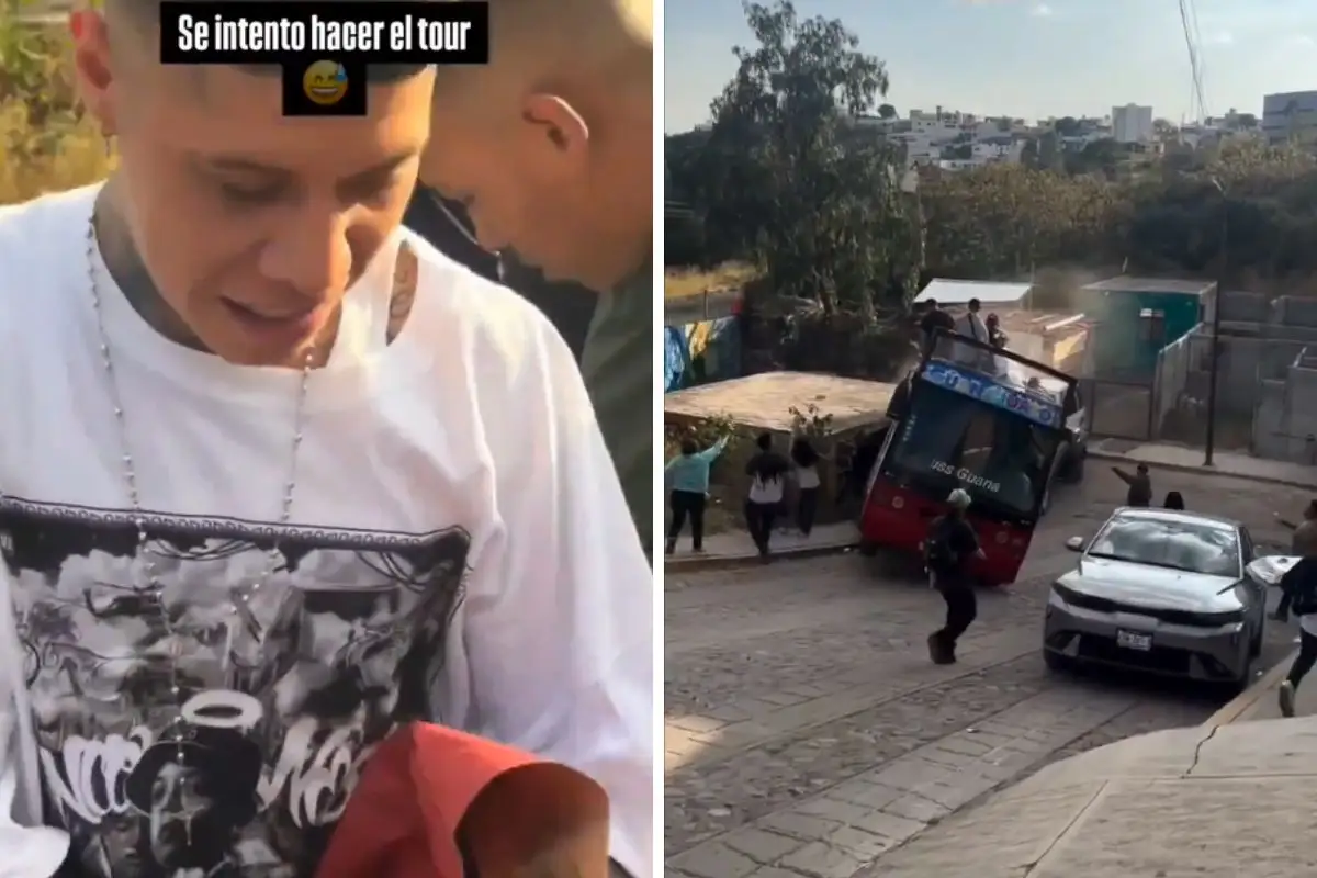 VIDEO: Santa Fe Klan sufre accidente en Turibus de Guanajuato 1 VIDEO: Santa Fe Klan sufre un accidente en Turibus de Guanajuato