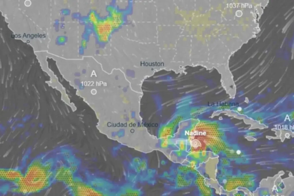 Tormenta tropical Nadine se forma en el Caribe