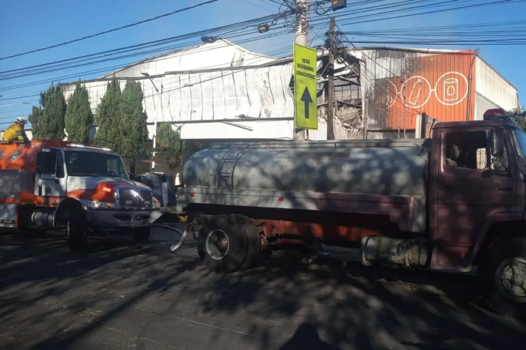 Así quedó la Gran Bodega de Amalucan tras el incendio