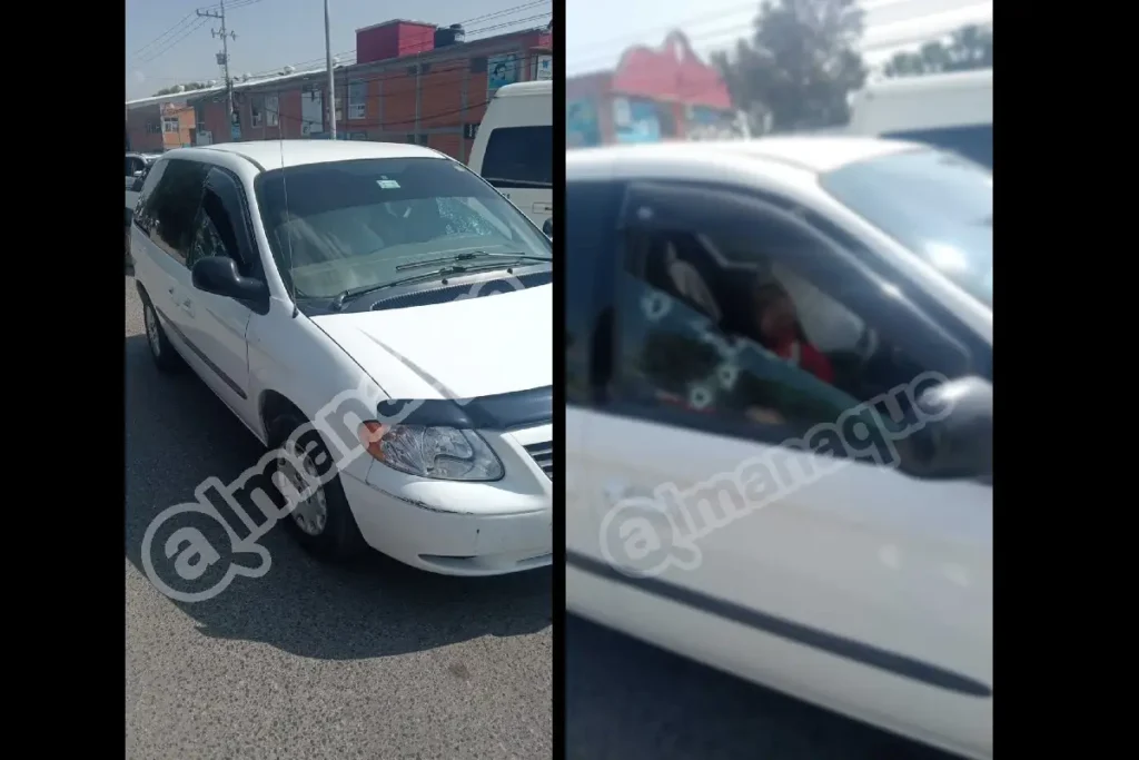 Balean a tripulantes de una camioneta blanca junto al Vips de Plaza San Diego