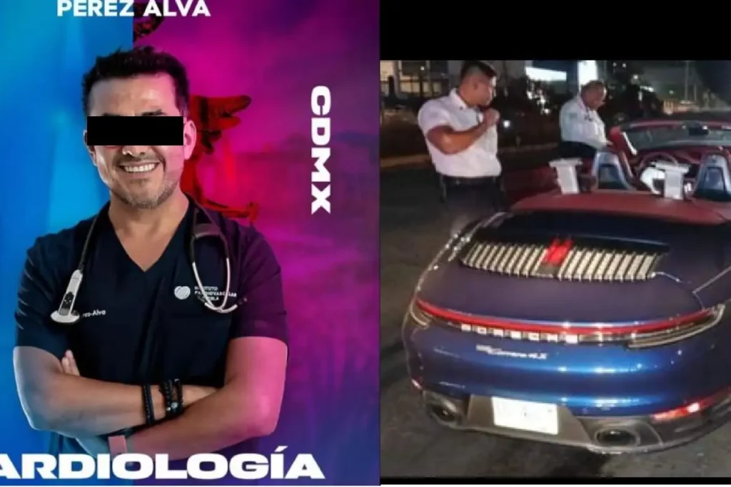 Cardiólogo dueño de Porsche que impactó a dos motociclistas en Puebla acumula 290 fotomultas