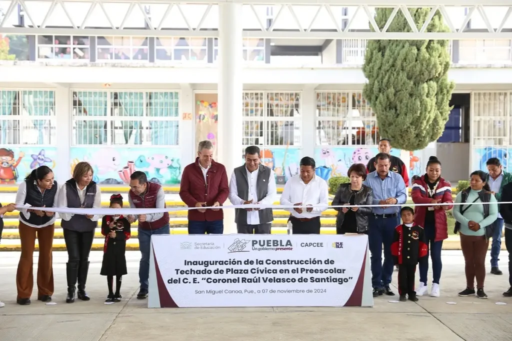 Con obras educativas, gobierno de Sergio Salomón atiende a pueblos originarios