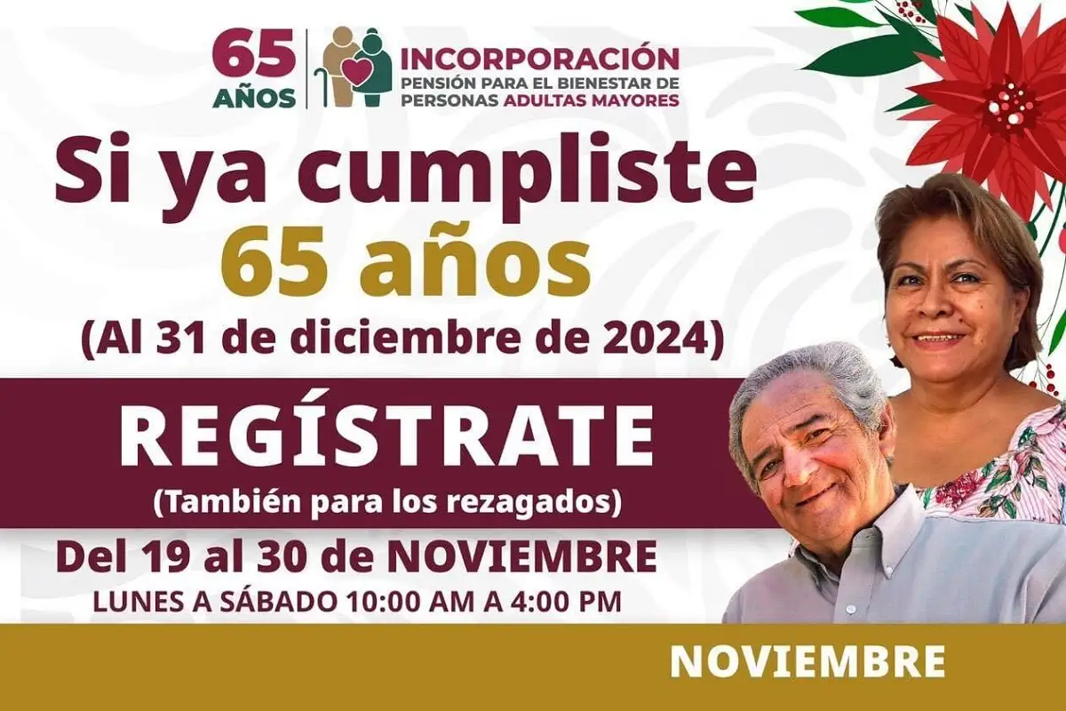 Consulta el calendario de registro de la Pensión para el Bienestar de Adultos Mayores 2024 1 Consulta el calendario de registro de la Pensión para el Bienestar de Adultos Mayores 2024