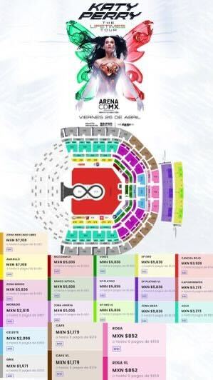 Estos son los precios de los boletos para Katy Perry en México 