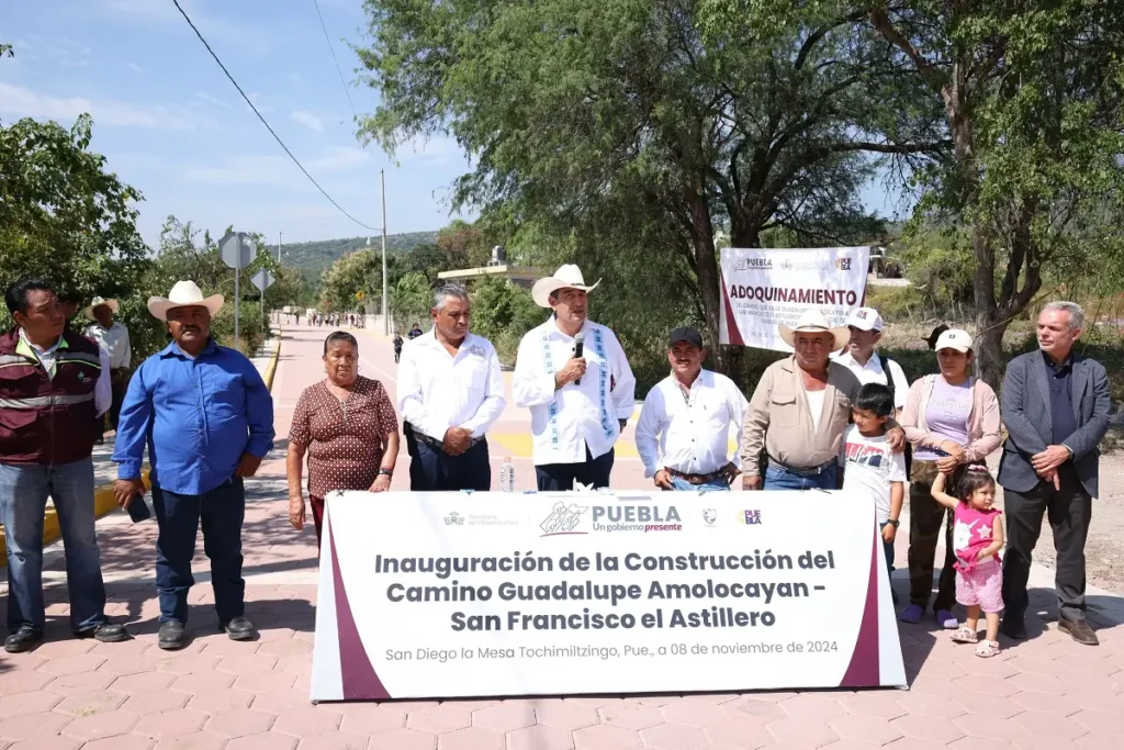 Inaugura sergio salomón obras carreteras en xochiltepec, huaquechula y tochimiltzingo